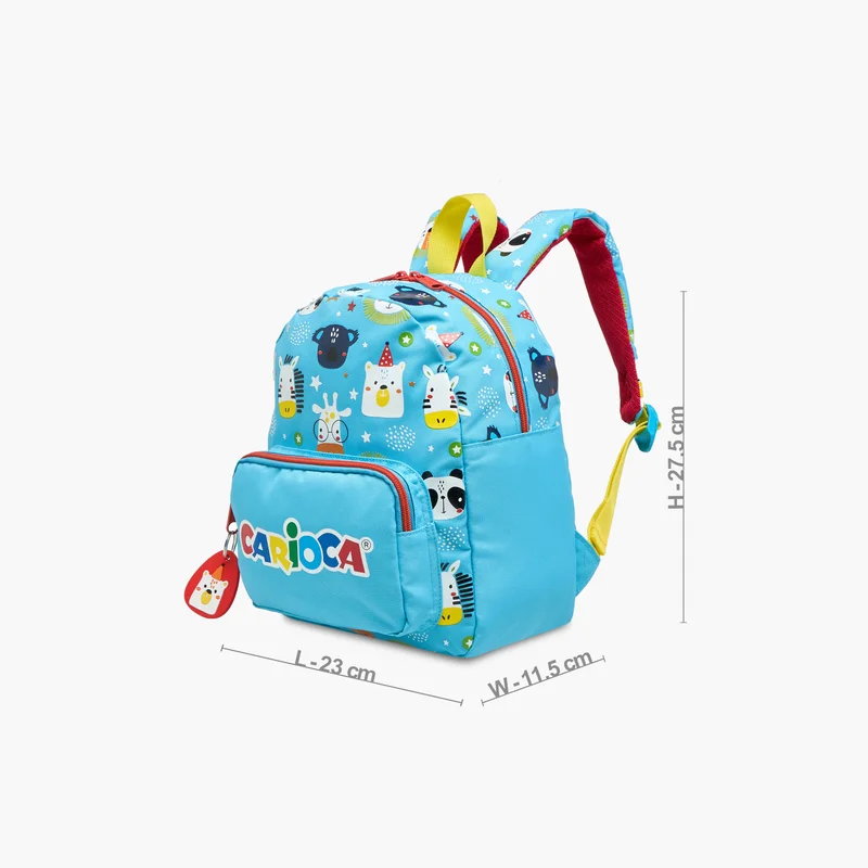 كاريوكا Backpack-Animal-7L-2Cmprt-Sustainable (Rpet ) Blue \ 27.5X23X11.5
